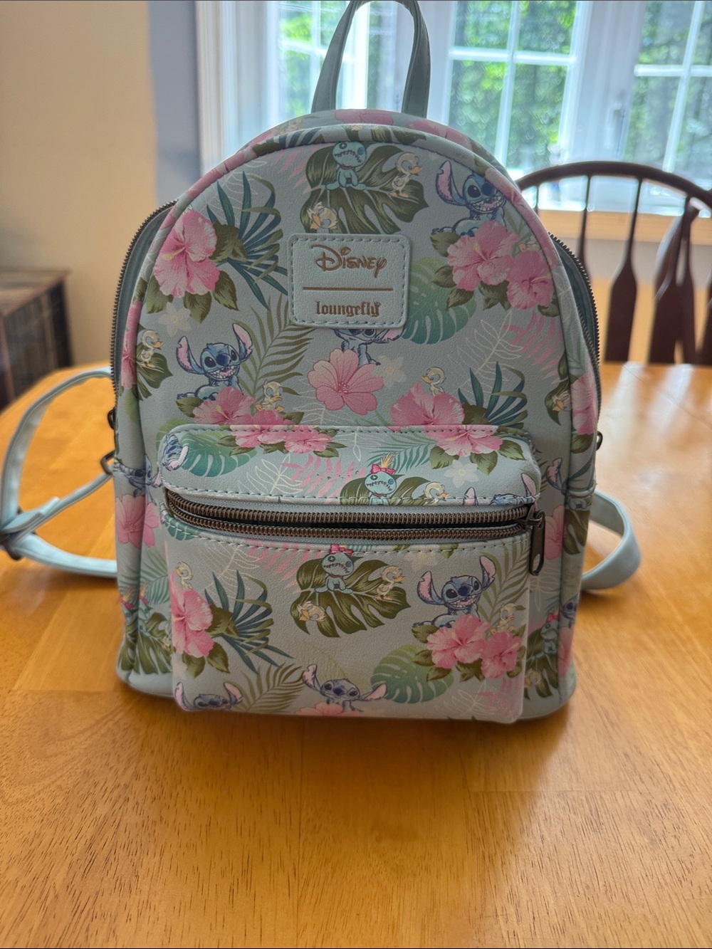 Loungefly Pastel Floral Stitch Mini Backpack